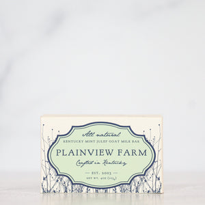 Plainview Farm Goat Milk Bar Soap - Kentucky Soaps & Such